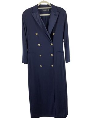 Lauren Ralph Lauren Black Label Stretch Jersey Tuxedo Gown